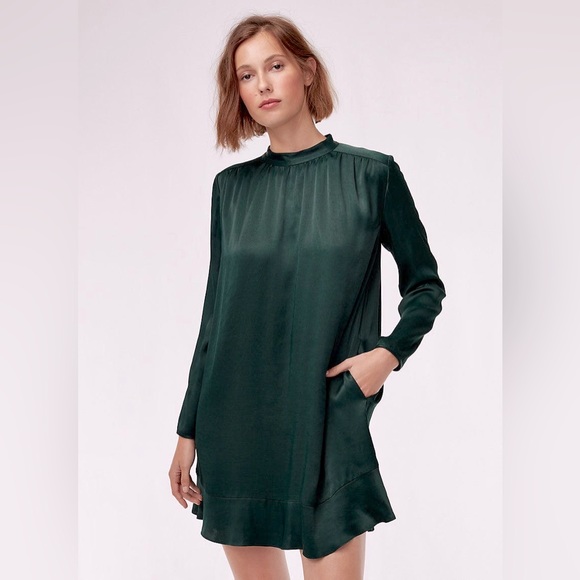 Aritzia | Dresses | Aritzia Honeysuckle Dress Emerald | Poshmark